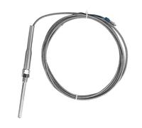 ZUUOZBYY Termopar -50 ℃ a 400 ℃ Sonda de Sensor de Temperatura de Acero Inoxidable PT100 para Control