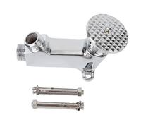 ZUUOZBYY Válvula de pedal para grifo, válvula de agua con pedal individual, válvula de pedal sin contacto para lavabo, grifo de agua, grifo de lavabo de baño, redondo