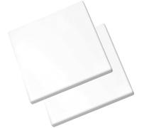 Zuuyye 2 Unidades Tapa ciega Enchufe Blanco Plástico 86×86mm Marco de Enchufe Empotrado