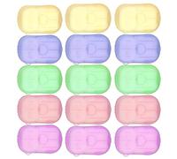 Zuuyye Jabonillas, 15 jabones de Papel para Viajes, jabones portátiles de Manos como láminas y Escamas de jabón, Mini jabones y Pastillas de jabón para Exterior