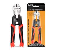 Zuvo Cortador de pernos resistente de 8 pulgadas para candados, cadenas y metal, herramienta de mano compacta y duradera para corte de precisión con facilidad
