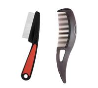 ZUWIJEQ 2pcs Peine para la Caspa,Peine de Dientes Huecos para el Cuero Cabelludo con Caspa,Peinetas para el Pelo Cabelludo para Mujeres y Hombres con Mango para Raspar la Piel