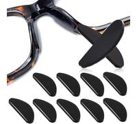 ZUWIJEQ 40 Pcs de almohadillas nasales para gafas antideslizantes de silicona,almohadillas nasales cómodas antideslizantes para aire,almohadillas adhesivas para la nariz,almohadillas