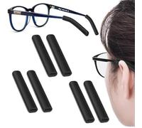 ZUWIJEQ 6 gafas almohadillas para las orejas, gafas agarre antideslizante, elástico y cómodo, punta del soporte de gafas de manga de patilla