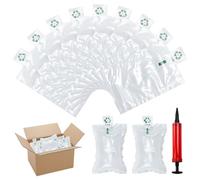 Zuxbolf 200 Piezas Bolsa de Burbujas de Aire,100 x 150 mm Cojín de Burbujas de Aire Material de Embalaje con Bomba de Aire Stoßfest Cojín de Burbujas de Aire Antipresión para Envío y Envasado