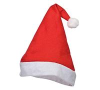 Zuzer 25 Piezas Gorros de Navidad Sombreros de Navidad Sombrero Rojo de Santa Gorro de Papá Noel Gorro Navideño Gorro de Santa Claus para Adultos y Niños