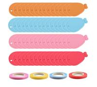 Zuzer 60 Piezas Peso Globos de Plástico Pesas para Globos de Helio Colgantes Peso de Globo con 40M Cinta para Cumpleaños Bodas Fiestas