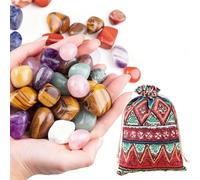 Zuzer Piedras Preciosas Naturales 100g con Bolsa, Colección de Piedras Naturales 2-3 cm Multicolor para Decoración, Meditación o Niños