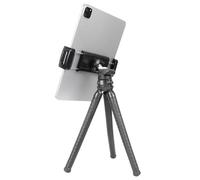 ZUZUXI Mini trípode para iPad, soporte de escritorio flexible con cabeza de bola de 360°, soporte portátil para tableta de escritorio para iPad Pro 12.9/Air/Mini, Galaxy Tabs, teléfonos y tabletas de