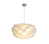 ZVALIEVYE Iluminación Colgante Led Forma de Flor, Lámpara Colgante de Techo Moderna para Decoración Del Hogar, Luz Colgante de Material de Alta Transmitancia, Lámpara de Suspensión E27,50Cm/50Cm