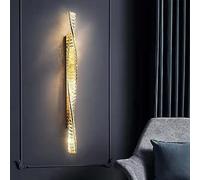 ZVALIEVYE Lámpara de Pared de Cristal para Baño, Moderna Decoración Del Hogar, Lámpara de Tocador para Bar, Luz Led de Atenuación de 10 W, Montaje en Pared Lineal, Aplique de Pared con Tira Larga en E