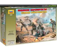 ZVEZDA 1/35 KIT FIGURA DE ACCIÓN MILITAR ALEMANA PARACAIDISTAS 1939 1942 MODELO