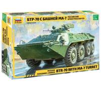 Zvezda Maqueta de vehículo blindado BTR-70 con torreta MA-7 1:35 3587 Importado de Alemania