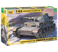 Zvezda 500783641 Panzer IV Ausf.E (SD.Kfz.161) Germ., maqueta, Kit de construcción, construcción de Modelos de pie, aficiones, Manualidades, Kit de plástico sin barnizar