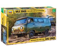 Zvezda Kit de maqueta UAZ 3909 1:35 Furgón militar ruso plástico ZS3644