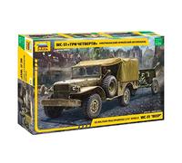 Zvezda -3656-WC-51 Beep US Military Multipurpose 3/4T Vehicle, Scala 1/35, Model Kit, ZS3656