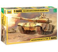 Zvezda- Batalla Principal 500783675-Tanque Main Ruso 1:35, maqueta, construcción de Modelos, aficiones, Manualidades, Kit de plástico, Color Plateado (3675)