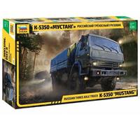 Zvezda Kamaz 3697 500783697-1:35 5350 - Maqueta de plástico Mustang para Principiantes, sin barnizar