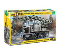Zvezda -3700-STZ-5 with BM-13 Katyusha, Scala 1/35, Plastic Model Kit, ZS3700