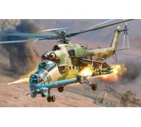 Zvezda - Helicoptero 1/48 Mil Mi-35 M Hind E (9/22) *zve4813 Verde Y Gris Realista Kit de modelo de helicóptero