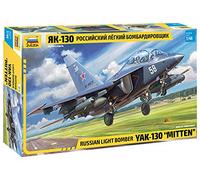 Zvezda-Militär 4818 YAK-130 Mitten-Maqueta de plástico (Escala 1:48), Color Plateado