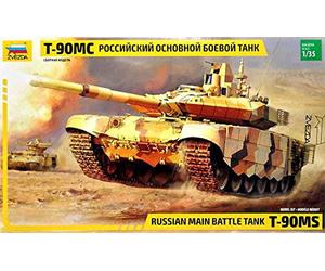 Zvezda 500783675 - Tanque de Batalla Main Ruso 1:35, maqueta, Kit de construcción, construcción de Modelos, aficiones, Manualidades, Kit de plástico, sin barnizar
