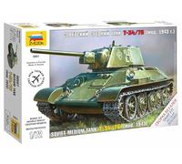 Zvezda 500785001 - Maqueta de Tanque Ruso T34/76 Snap-Fit de la Segunda Guerra Mundial (Escala 1:72)