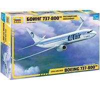 Zvezda Kit de construcción 500787019 - 1:144 Boeing 737-800, plástico sin lacar