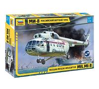 Zvezda 500787254 1:72 MIL MI-8 Rescue Helicopter, maqueta de construcción de plástico, Kit de Montaje, réplica Detallada, Multicolor