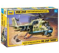 Zvezda 500787315 - Maqueta de helicóptero teledirigido Mi 24P (Escala 1:72 MIL, para Montar en construcción, modelismo de pie, aficiones, Manualidades, Kit de plástico)