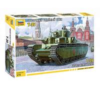 Zvezda 5061 500785061-1:72 T-35 Soviet Heavy Tank WWII - Maqueta de construcción (construcción de Modelos, aficiones, Manualidades, Kit de Montaje de plástico, sin lacar)