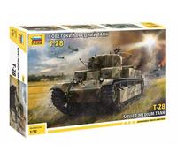 Zvezda 530005064 1:72 T-28 Tanque Pesado soviético WWII, Modelo, construcción de plástico, Kit de Montaje, réplica Detallada