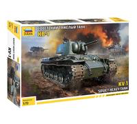 ZVEZDA 5070 MAQUETA MILITAR TANQUE PESADO SOVIÉTICO KV-1 1/72