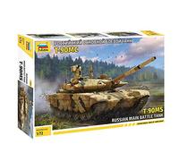 Zvezda 530005065 1:72 T-90MS Russian Main Battle Tank, maqueta de construcción de plástico, Kit de Montaje, réplica Detallada, Color Rojo