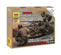 Zvezda -6286 US Machine Gun Browning w/Crew, Scala 1/72, Model Kit, ZS6286