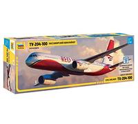 Zvezda 7023 500787023-1:144 Tupolev TU-204 100 - Maqueta de construcción (construcción de Modelos, construcción de Modelos, aficiones, Manualidades, Kit de Montaje de plástico, sin lacar)
