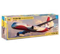 Zvezda 7023 500787023-1:144 Tupolev TU-204 100 - Maqueta de construcción (construcción de Modelos, construcción de Modelos, aficiones, Manualidades, Kit de Montaje de plástico, sin lacar)
