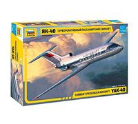 Zvezda -7030-Yak-401/144 Turbojet Passenger Aircraft, Scala 1/144, Plastic Model Kit, ZS7030