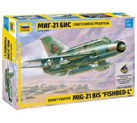 Mig-21 Bis Fishbed-L Plástico Kit 1:72 Modelo Zvezda