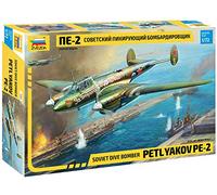 Zvezda 7283 500787283-1:72 PetlyakovPe-2 Soviet Fighter/Bomber - Maqueta de construcción de plástico para Principiantes, sin Pintar