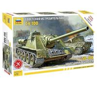 Zvezda-Destructor de Tanques soviético SU-100 Kit Modelo, Color no renseigné, Medium (Z5044)