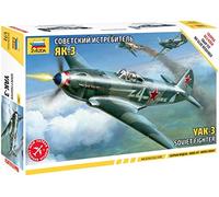 Zvezda Kit de modelo Yak-3 Caza soviético Escala 1:72 Plástico