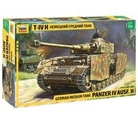 Zvezda - Kit de Modelo de plástico - Tanque Mediano alemán Panzer IV Ausf.H - Escala 1/35 Longitud 7.9" / 20 cm 545 Piezas #3620