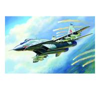 Zvezda Maqueta de avión caza MiG-29S, escala 1/144, Fuerza Aérea Rusa, sistema de control de fuego SOU-29M4