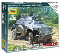 Zvezda Maqueta de tanque Sd.Kfz.222 Z6157 - Kit de plástico 1:100