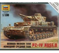 Zvezda Panzer PZ-IV Ausf.D Tanque Medio Alemán Kit Plástico 1:100 Modelo