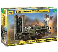 Zvezda Plastic Modellbau 5068 1:72 S-400 Triumf AA Missile Sys. SA-21 - Maqueta de plástico para montar, réplica detallada, sin barnizar