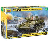 Zvezda Turret Sov 530003686 1:35 T-34/76 Mod.1942 Hexag. Turret Sov. - Maqueta de maqueta, Kit de Montaje de plástico, para Montar, réplica Detallada, Multicolor