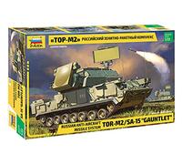 Zvezda Vehículo 3633 1:35 Puerta 2M/SA-15 Gauntlet Russ.Anti Air Maqueta Maqueta Kit de Construcción de Plástico Kit de Montaje para Montar Réplica detallada, sin barnizar