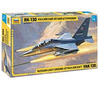 Zvezda- Yakovlev 500784821-1:48 YAK-130 Russian Trainer/Fighter, modelismo, construcción de Modelos, aficiones, Manualidades, Kit de plástico, Color Plateado (4821)